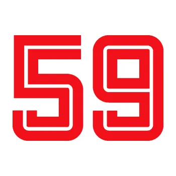 Polep vozidla SAMOLEPKA Startovní číslo 59 typ 7 (10 - červená) NA AUTO, NÁLEPKA, FÓLIE, POLEP, TUNING, VLASTNÍ TEXT, TISK, AUTOSAMOLEPKY.cz, POLEPY, OBRÁZEK, LOGO, SAMOLEPKY