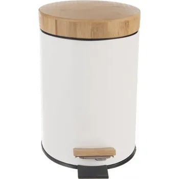 Odpadkový koš Koš odp. kov/UH s pedálem+bam.víko WHITELINE 3 l