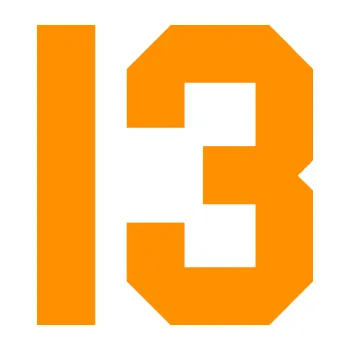 Polep vozidla Startovní číslo 13 (06 - oranžová) SAMOLEPKA NA AUTO, NÁLEPKA, FÓLIE, POLEP, TUNING, VLASTNÍ TEXT, TISK, AUTOSAMOLEPKY.cz, POLEPY, OBRÁZEK, LOGO, 3D STICKERS