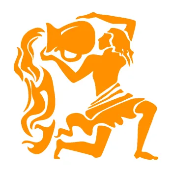 Samolepící dekorace Vodnář 005 levá (06 - oranžová) SAMOLEPKA NA AUTO, NÁLEPKA, FÓLIE, POLEP, TUNING, VLASTNÍ TEXT, TISK, AUTOSAMOLEPKY.cz, POLEPY, OBRÁZEK, LOGO, 3D STICKERS