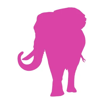 Samolepící dekorace SAMOLEPKA Slon 010 levá (16 - růžová) NA AUTO, NÁLEPKA, FÓLIE, POLEP, TUNING, VLASTNÍ TEXT, TISK, AUTOSAMOLEPKY.cz, POLEPY, OBRÁZEK, LOGO, SAMOLEPKY