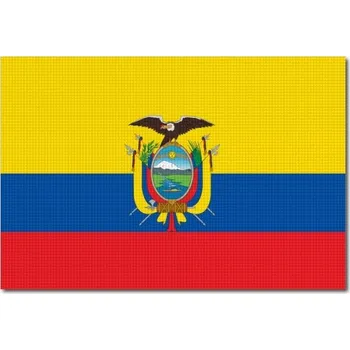 Vlajka Pelisport Ekvádorská vlajka tištěná 6 x 4 cm