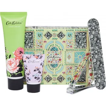 Kosmetická sada Heathcote & Ivory Dárková sada péče o ruce v plechové krabičce - Růže & Hyacint, 4ks