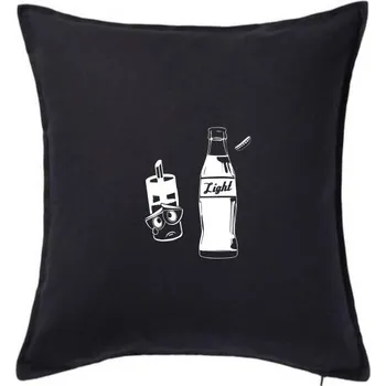 Polštář Smutná cukřenka - Polštář 50x50 - 50x50 - Pouze potah ( Černá )