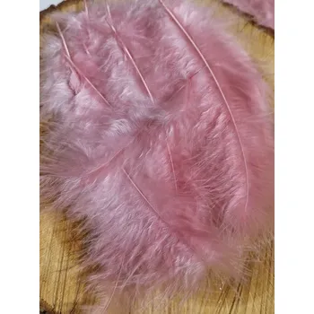 Pštrosí peří délka 9-16 cm barva pudrová
