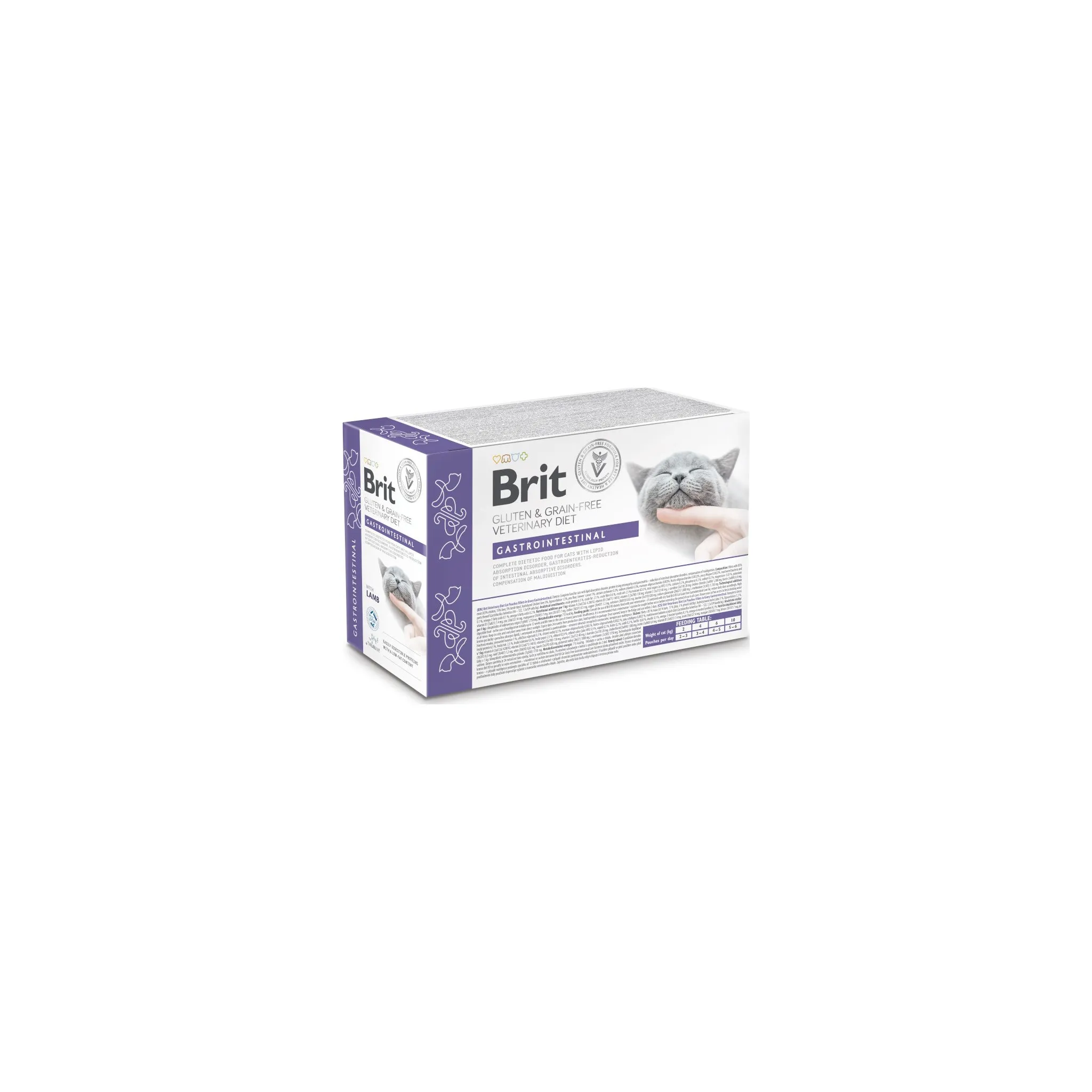 Fotografie 1 - Krmivo pro kočku Brit Veterinary Diet Cat Pouch Fillets in Gravy Gastrointest 12x 85 g