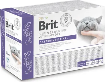 Krmivo pro kočku Brit Veterinary Diet Cat Pouch Fillets in Gravy Gastrointest 12x 85 g