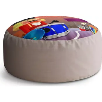 Sedací pytel Kulatý taburet Circle Bubeníček: 38x48 cm - Sablio