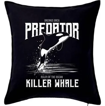 Polštář Orca predator - Polštář 50x50 - 50x50 - Pouze potah ( Černá )
