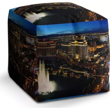 Taburet Taburet Kostka Las Vegas: 40x40x40 cm - Sablio