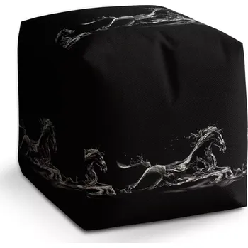 Taburet Taburet Kostka Vodní kůň: 40x40x40 cm - Sablio
