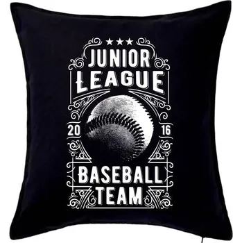Polštář Baseball Team - Polštář 50x50 - 50x50 - Pouze potah ( Černá )