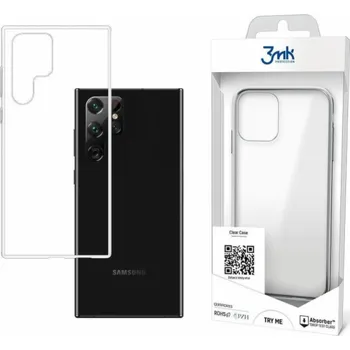 Náhradní díl pro mobilní telefon 3mk ochranný kryt Clear Case pro Samsung Galaxy S22 Ultra (SM-S908), čirá