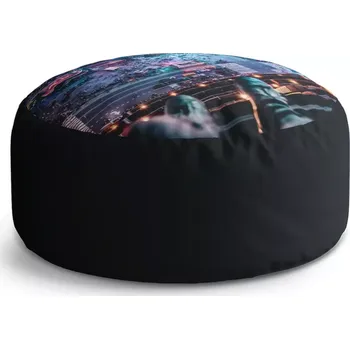 Sedací pytel Kulatý taburet Circle Pohled z výšky: 38x48 cm - Sablio