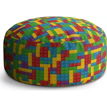 Sedací pytel Kulatý taburet Circle Barevná stavebnice: 38x48 cm - Sablio