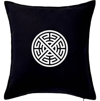 Polštář Keltský kruh - Polštář 50x50 - 50x50 - Včetně výplně ( Černá )