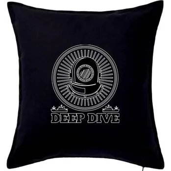 Polštář Deep dive erb - Polštář 50x50 - 50x50 - Pouze potah ( Černá )