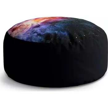 Sedací pytel Kulatý taburet Circle Vesmírná záře: 38x48 cm - Sablio
