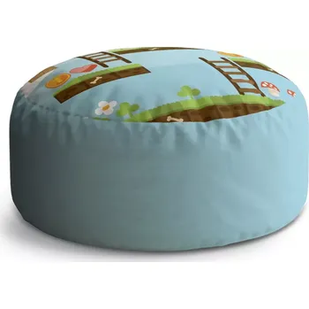 Sedací pytel Kulatý taburet Circle Videohra 2: 38x48 cm - Sablio