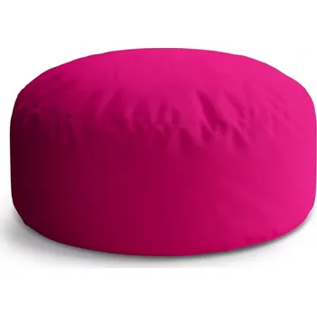 Sedací pytel Kulatý taburet Circle Sytě růžová: 38x48 cm - Sablio