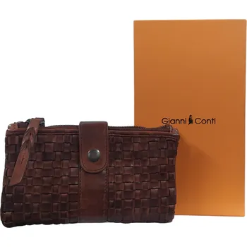 Peněženka Gianni Conti střední peněženka dámská kožená koňaková 4608452 TAN