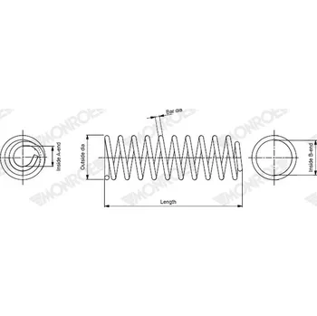 Pružina podvozku MONROE SP4398