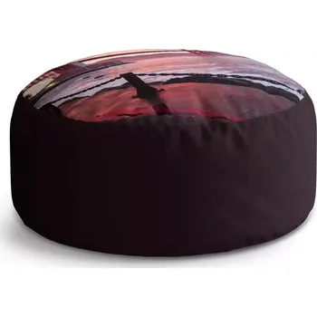 Sedací pytel Kulatý taburet Circle Golden Gate: 38x48 cm - Sablio