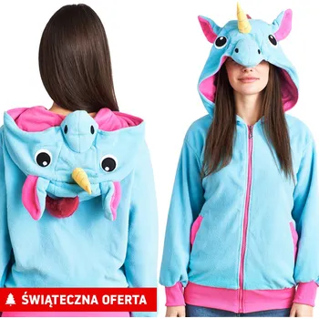 Pánská mikina Rea Mikina s kapucí Kigurumi Pegaz Blue M