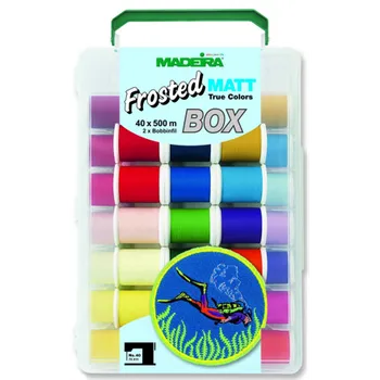 Nit Vyšívací nitě PES Madeira Frosted Matt 40 box (40x500m)