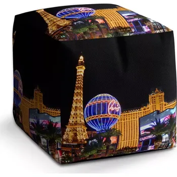 Taburet Taburet Kostka Las Vegas 3: 40x40x40 cm - Sablio