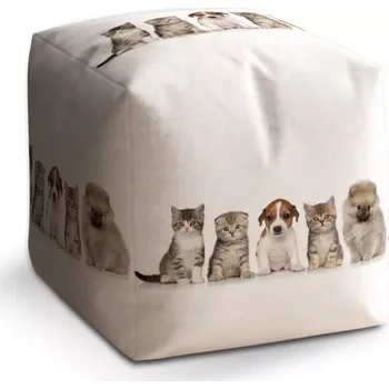 Taburet Taburet Kostka Mláďátka: 40x40x40 cm - Sablio