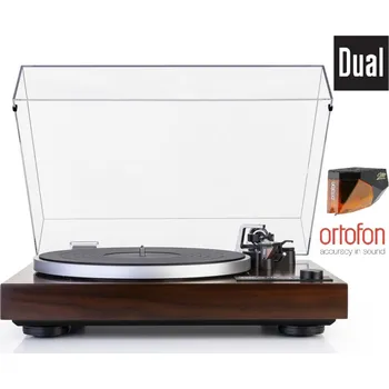 Gramofon Dual CS 518 + Ortofon 2M BRONZE Walnut (Audiofilský gramofonový přístroj pro náročné posluchače s vestavěným vypínatelným PHONO předzesilovačem.)
