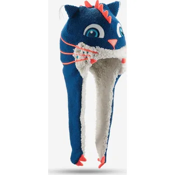 Čepice WEDZE Dětská lyžařská ušanka Monstercat modrá MODRÁ