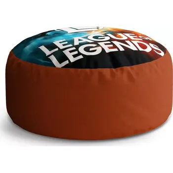 Sedací pytel Kulatý taburet Circle League of Legends Glow: 38x48 cm - Sablio