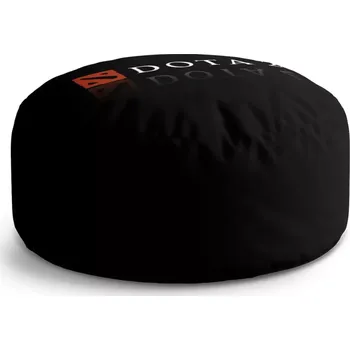 Sedací pytel Kulatý taburet Circle DOTA 2 Černá: 38x48 cm - Sablio