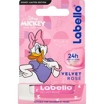 Labello Velvet Rosé Daisy Disney balzám na rty pro děti 4,8 g, věk 3+
