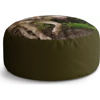 Sedací pytel Kulatý taburet Circle Vlk: 38x48 cm - Sablio