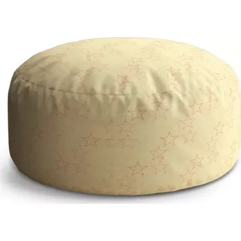 Sedací pytel Kulatý taburet Circle Hvězdy: 38x48 cm - Sablio