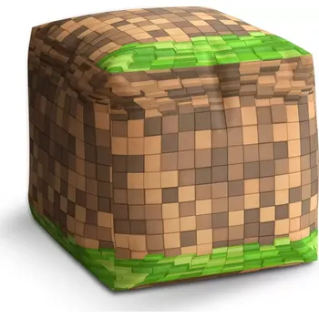 Taburet Taburet Kostka Blocks 3D: 40x40x40 cm - Sablio