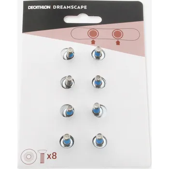 Spojovací materiál DREAMSCAPE 8 16mm šroubků a 8 podložek do snowboardového vázání ŠEDÁ