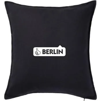 Polštář Berlin like - Polštář 50x50 - 50x50 - Pouze potah ( Černá )