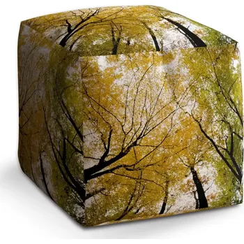 Taburet Taburet Kostka Koruny stromů: 40x40x40 cm - Sablio