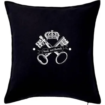 Polštář Král únikovek - Polštář 50x50 - 50x50 - Včetně výplně ( Černá )