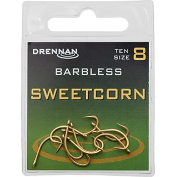Rybářský háček Drennan háčky bez protihrotu Sweetcorn Barbless vel. 10