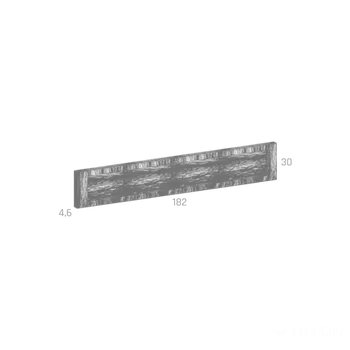 Příslušenství pro plot DITON TVÁŘ DŘEVA Plot Deska oboustranné použití KAZETA natur patina