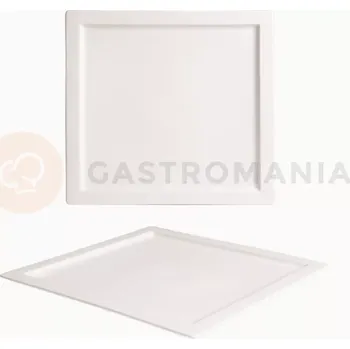 Talíř Porcelánový hranatý talíř 27 x 27 cm | AMBITION, Simple