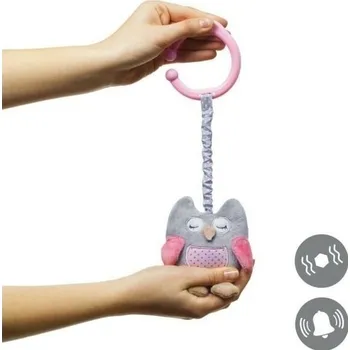 Hračka pro kojence BabyOno Hračka s vibrací sovička Růžová