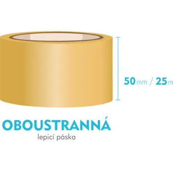 Lepicí páska Lepící páska oboustranná - 50mm x 25m