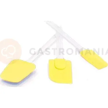 Stolní podložka Sada 3 silikonových špachtlí 245, 260, 255 mm, žlutá barva | SILIKOMART, ACC 029 Spatole