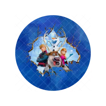 Jedlá dekorace na dort FROZEN díra, VARIANTA Jedlý papír 59